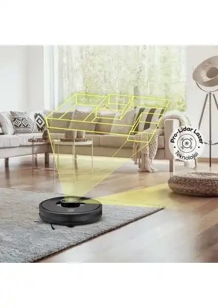 Karaca Vantuz Off-Road RS007 2'si Bir Arada Mop ve Vacuum Robot Süpürge Özellikleri