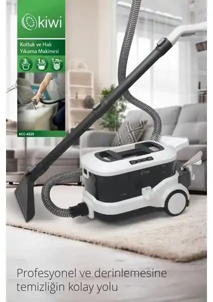 Kiwi KCC-4325 Koltuk ve Halı Yıkama Makinesi: Güçlü Temizlik ve Kullanım Kolaylığı