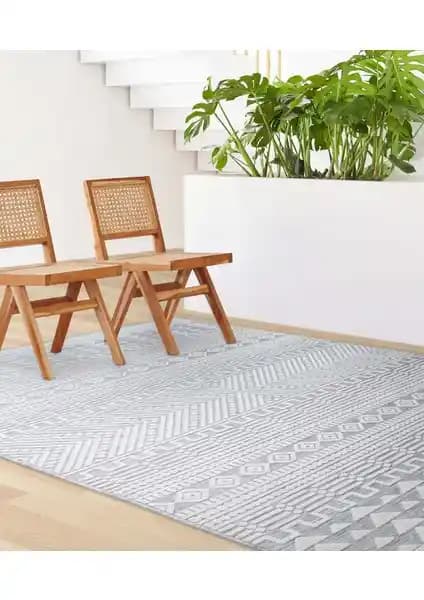 Koza Halı Sand Krem Antrasit Modern ve Şık Zemin Kaplama Seçeneği