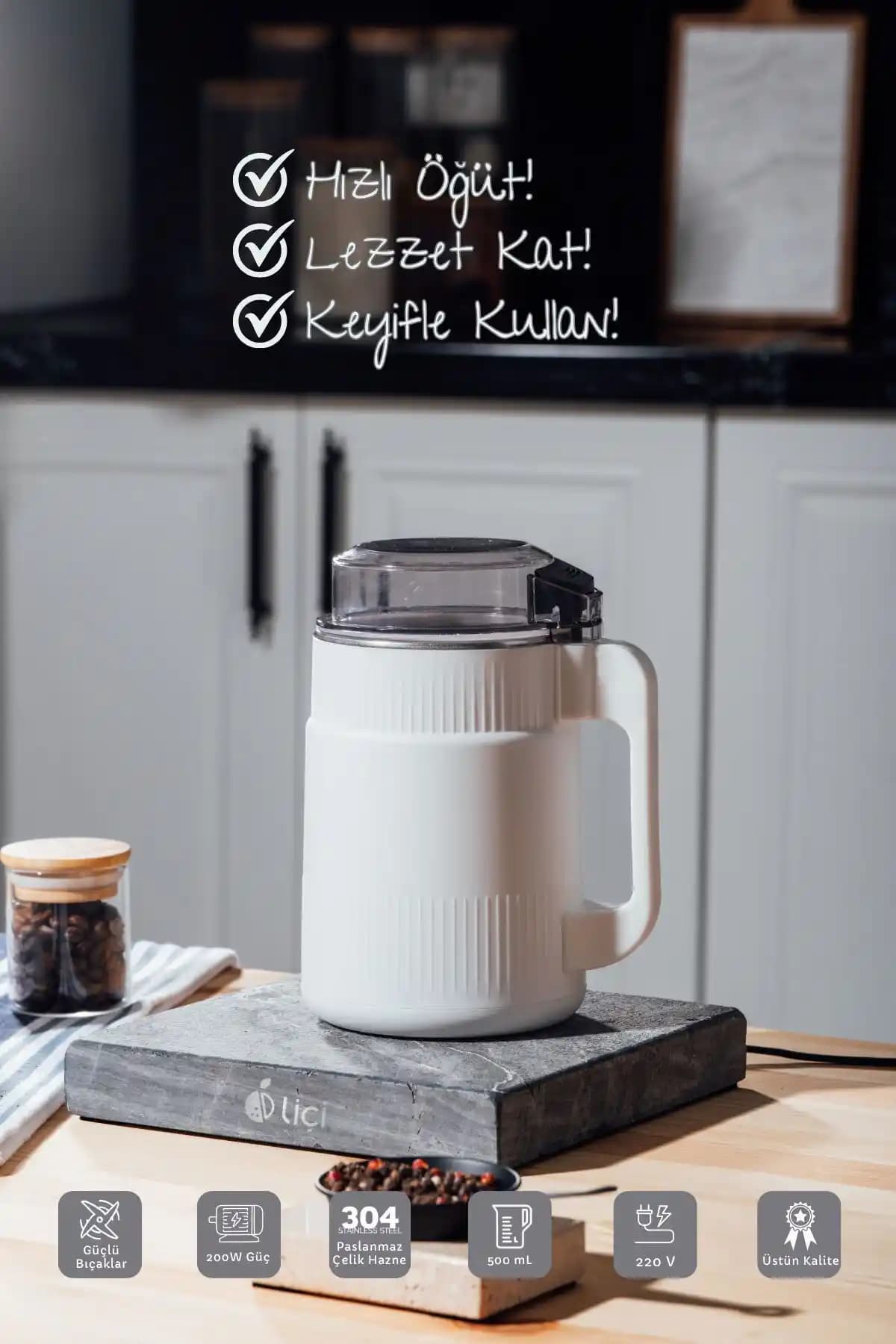 Liçi LC-CG01 250W Paslanmaz Çelik Bıçaklı Baharat ve Kahve Öğütücü İncelemesi