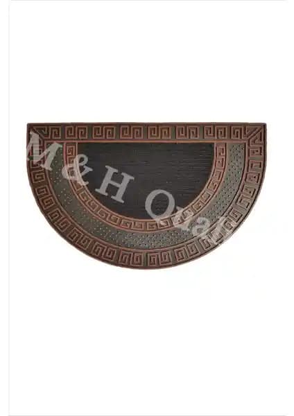 M&H Kalite Dekoratif Yarım Ay Versace Model Kapı Önü Paspası Şıklık ve Fonksiyonellik Sunar