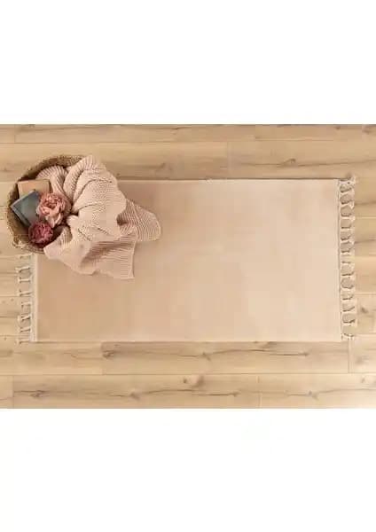 Madame Coco Carol Saçaklı Halı Vizon Renk, Şık Tasarım ve Dayanıklılık Özellikleriyle