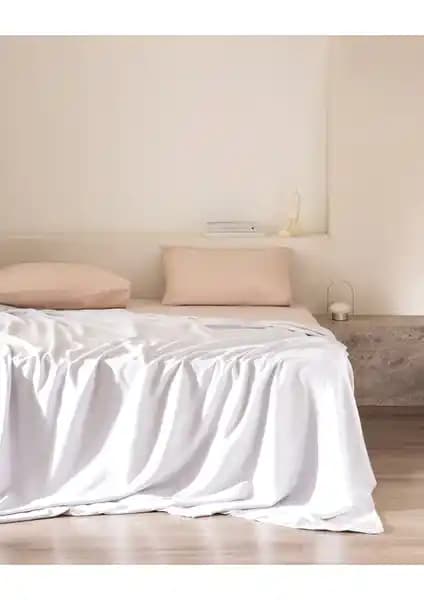 Madame Coco Ciel Çift Kişilik Pamuk Saten Nevresim Gri Modern Yatak Odası Dekoru