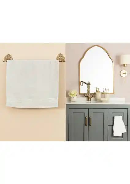 Madame Coco Maynor Bordürü Floşlu Yüz Havlusu: Şık ve Fonksiyonel Günlük Kullanım Havlusu