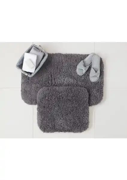 Madame Coco Sheep Banyo Paspası Antrasit Renkli Modern ve Dayanıklı Tasarım
