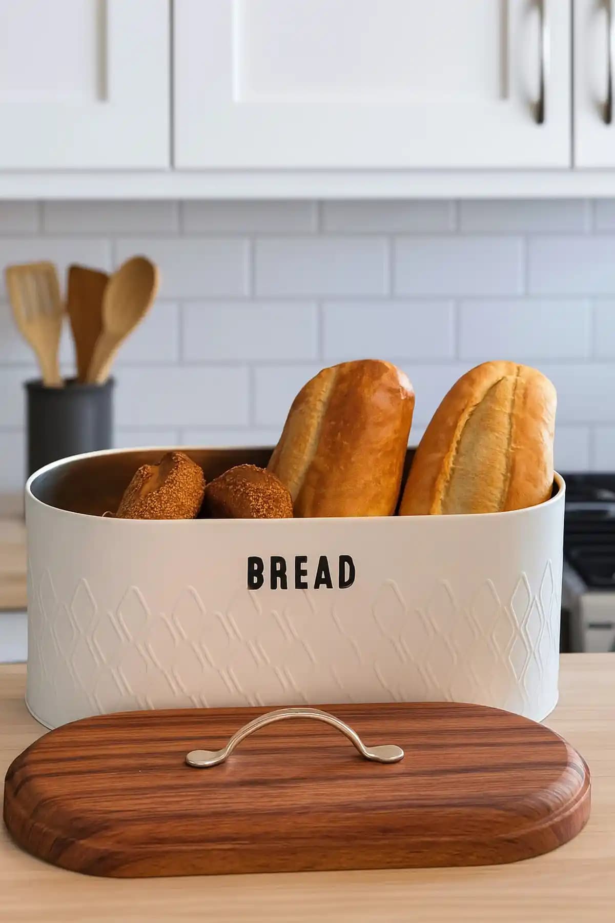 Makri Home Metal Ekmeklik: Şık ve Dayanıklı Modern Mutfak Aksesuarı