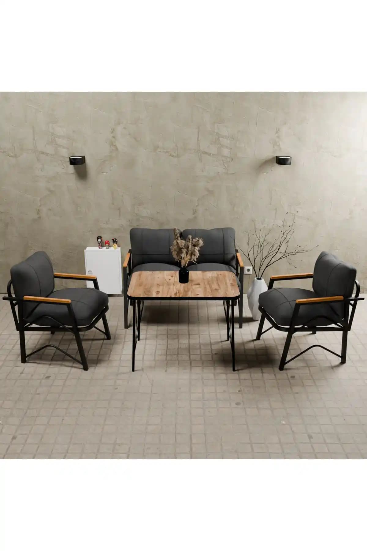MB GARDEN FURNITURE Simetri Modeli: Estetik ve Dayanıklı Dış Mekan Oturma Grubu