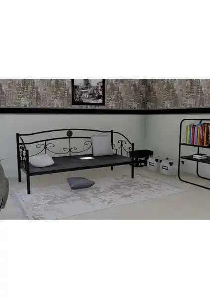 Metalia Delux Ferforje Sedir Siyah: Dayanıklı ve Şık İç Dış Mekan Oturma Çözümü