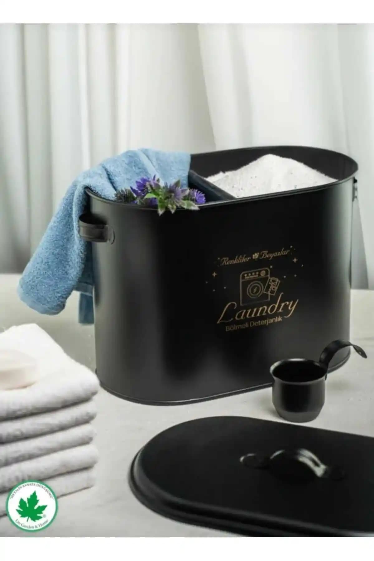 Metalshop Bölmeli Metal Kapaklı Ölçekli Deterjanlık: Dayanıklı ve Estetik Saklama Çözümü