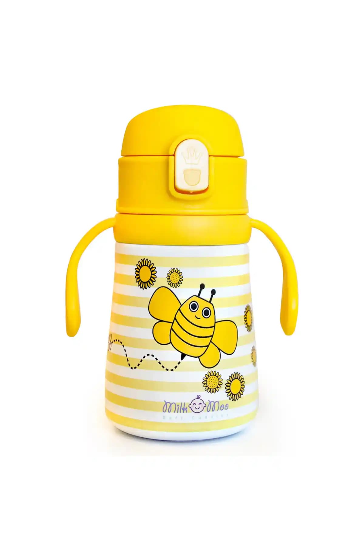 Milk&Moo Çelik Küçük Çocuk Matarası Güvenli ve Şık Tasarımıyla Günlük Kullanım İçin Uygun