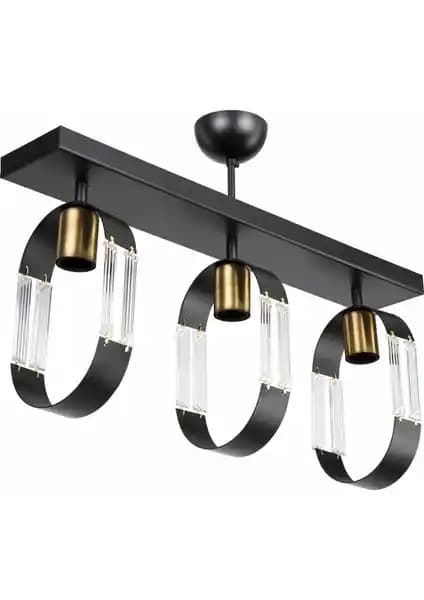 Modelight Nova 3'lü Sıralı Avize Modern Tasarım ve Fonksiyonellik Sunar