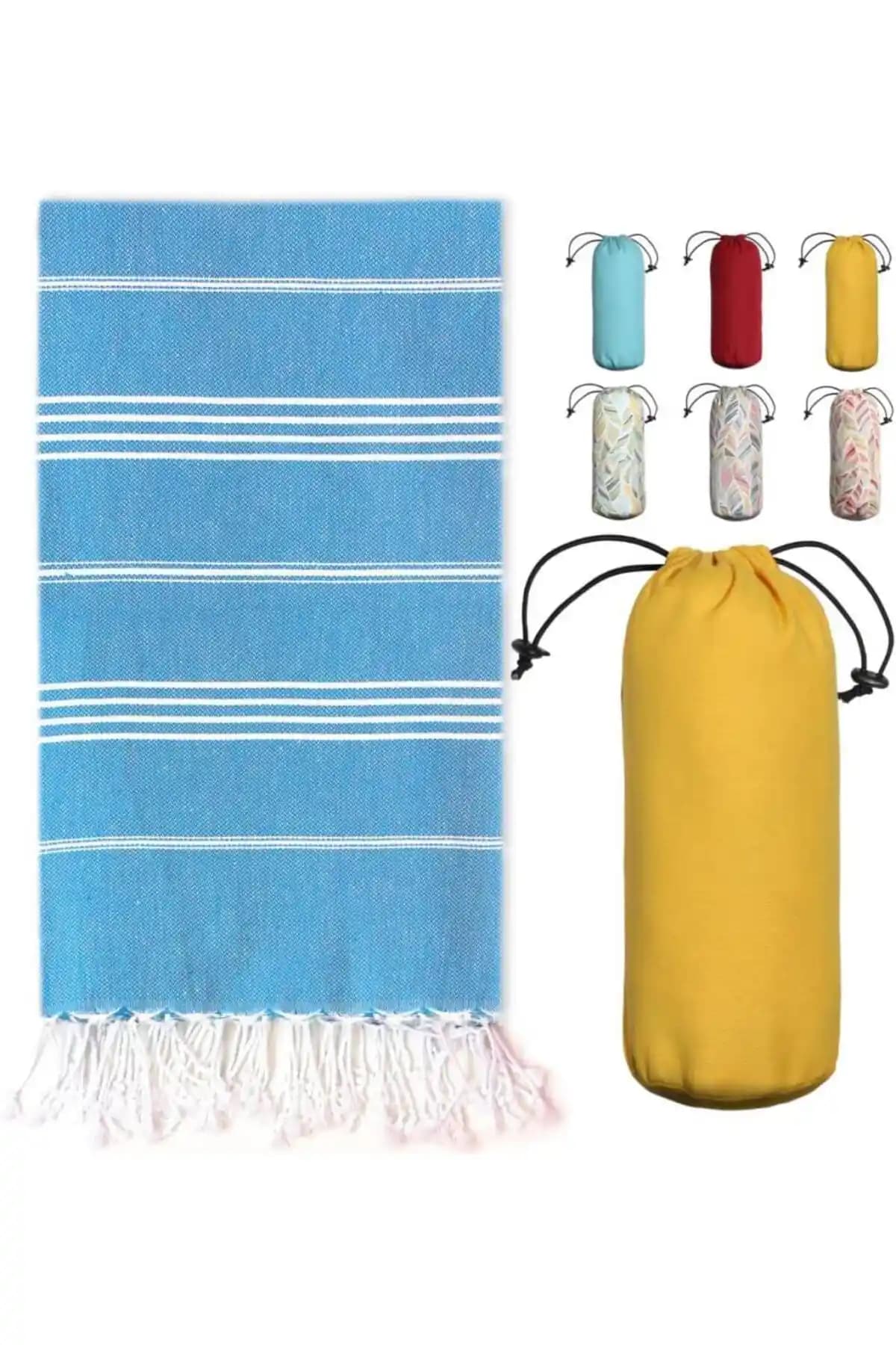 Mulberry Makro Peştemal %100 Organik Pamuk Şık ve Dayanıklı Plaj Banyo Aksesuarı