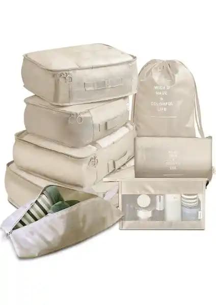 Mundo Venta 8 Parça Valiz Düzenleyici Seti ile Seyahatlerde Düzen ve Konfor Sağlayın