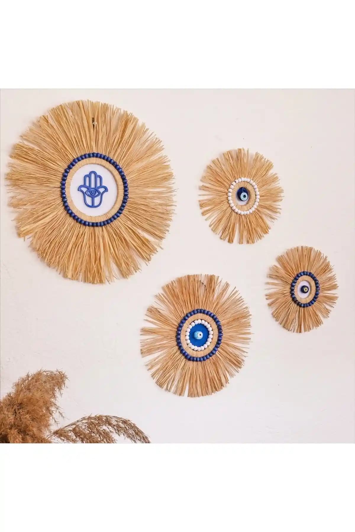 Nefisenem Mavi Nazar Boncuklu Set ile Evinize Koruma ve Estetik Katın