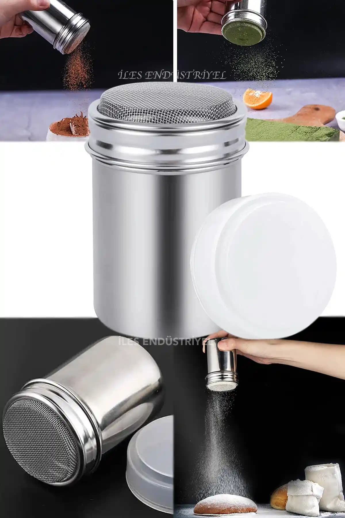 ÖZTİRYAKİLER Pudra Şekeri ve Kakao Serpici: Dayanıklı ve Ergonomik Mutfak Aksesuarı