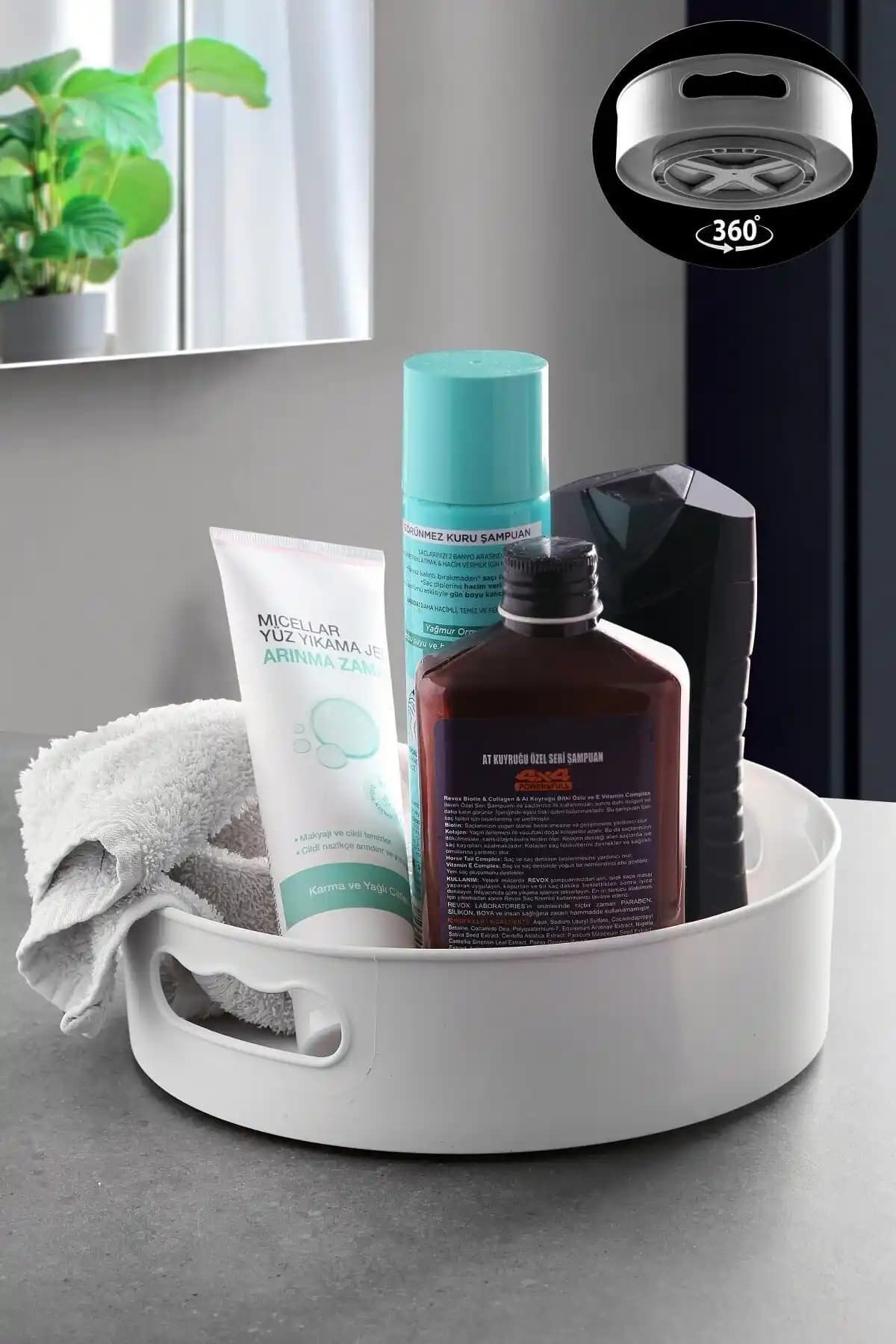 Pazarika Düzenleyici Tepsi Çok Yönlü Kullanım ve Estetik Tasarımıyla Mutfak ve Banyo İçin