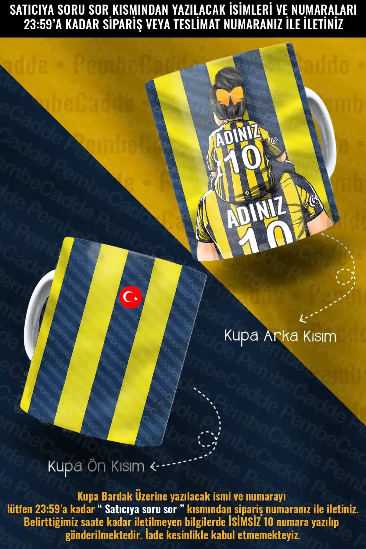 PembeCadde Baba Kız ve Anne Kız Temalı Kişiselleştirilebilir Hediye Kupası