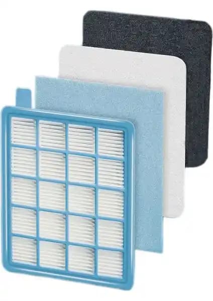 Philips Uyumlu Powerpro Compact HEPA Filtre Seti Ev ve Sağlık İçin Yüksek Performanslı Filtrasyon