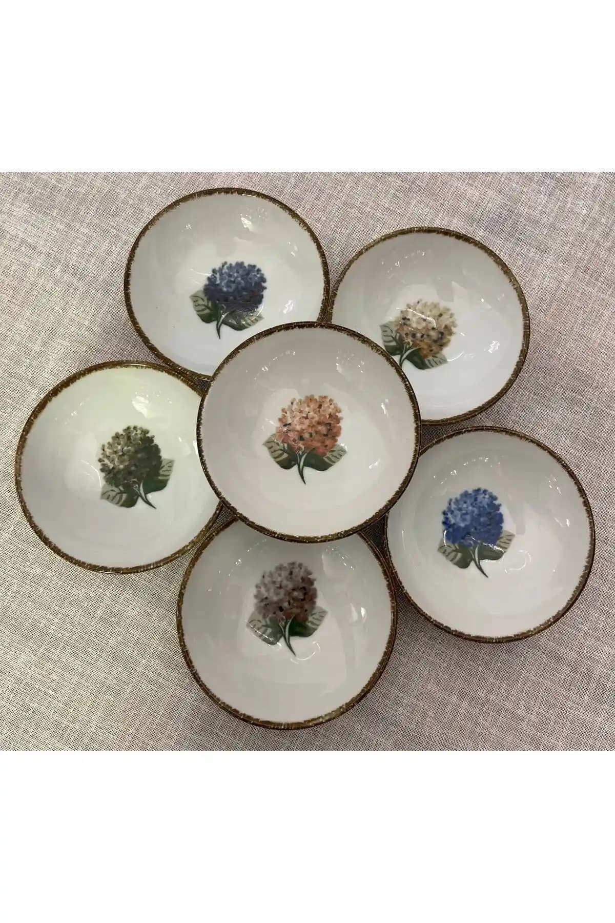 Porland Ortanca 6 Kişilik 10 cm Porselen Kase Seti Estetik ve Dayanıklı Tasarım