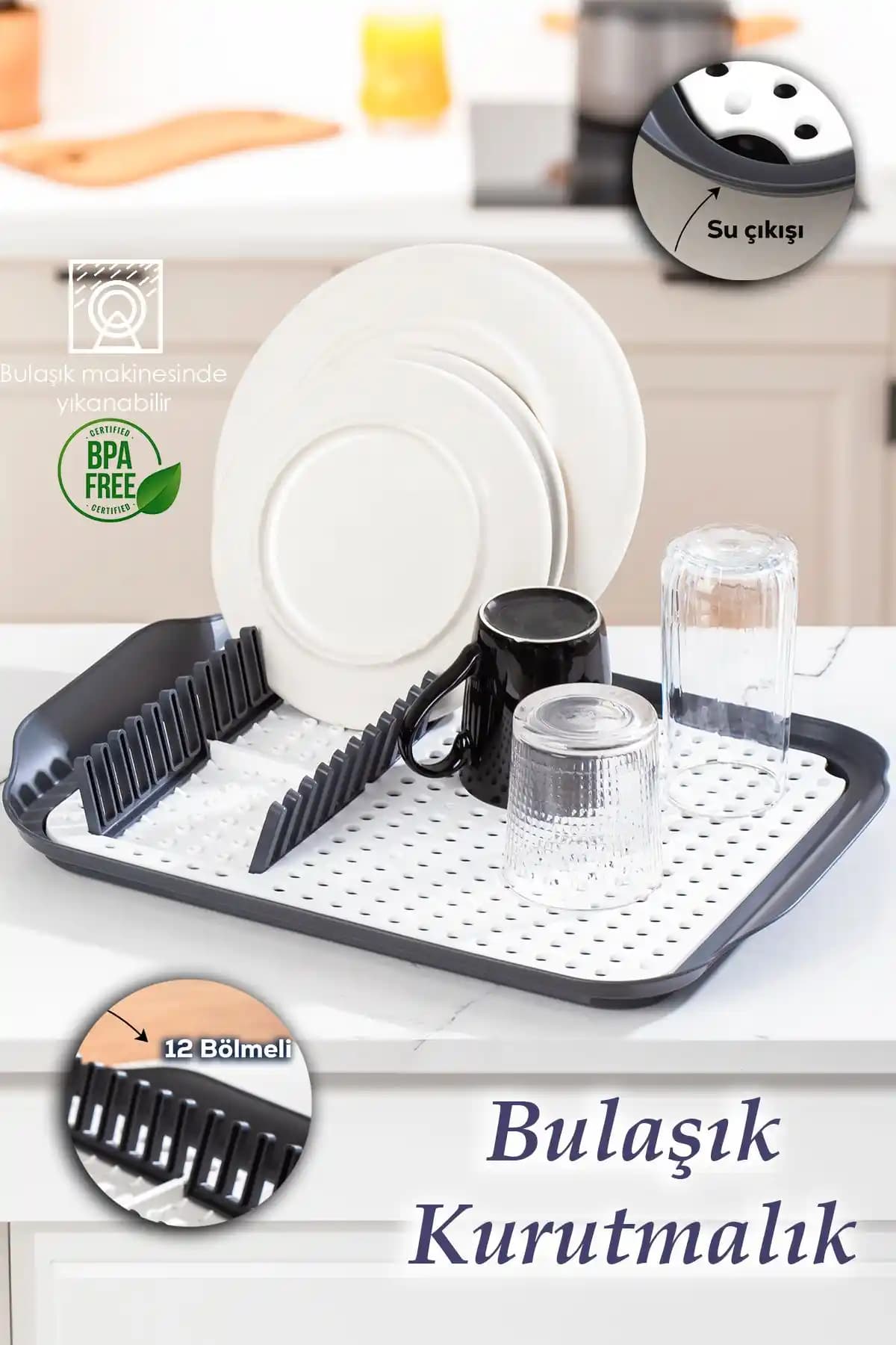 Porsima 1213 Çok Amaçlı Bulaşık Tepsisi: Dayanıklı, Şık ve Çok Fonksiyonlu Mutfak Aksesuarı