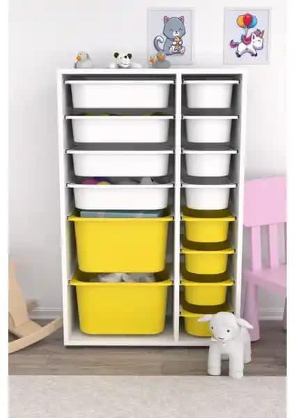 Pratico Çok Amaçlı Oyuncak Dolabı: Fonksiyonel ve Estetik Depolama Çözümü