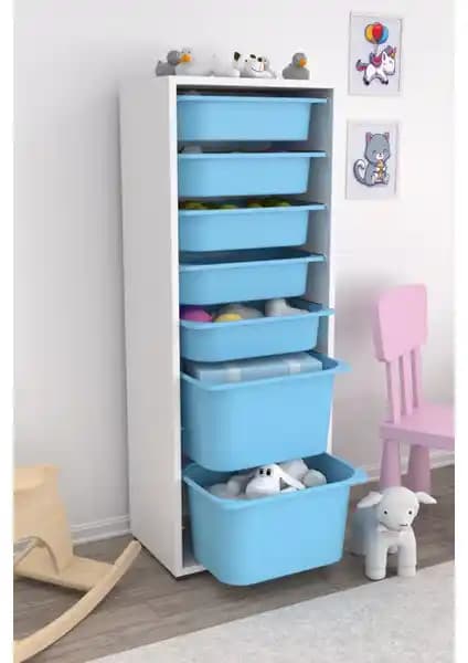 Pratico Zola 7 Sepetli Dolap: Çok Yönlü ve Dayanıklı Depolama Çözümü