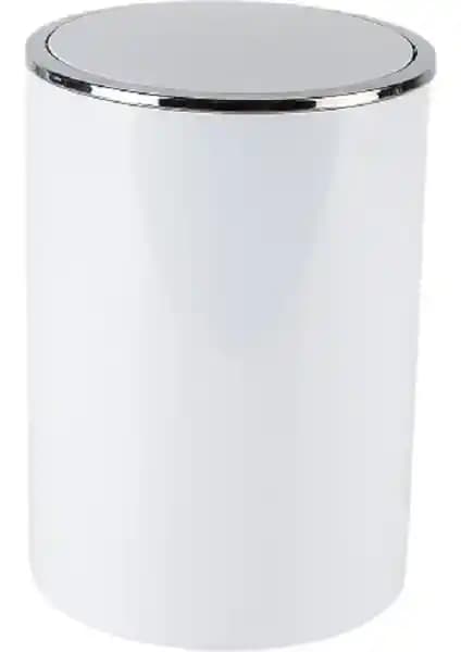 Primanova Lenox Beyaz 6 Litre Çöp Kovası Şıklık ve İşlevsellik Sunar