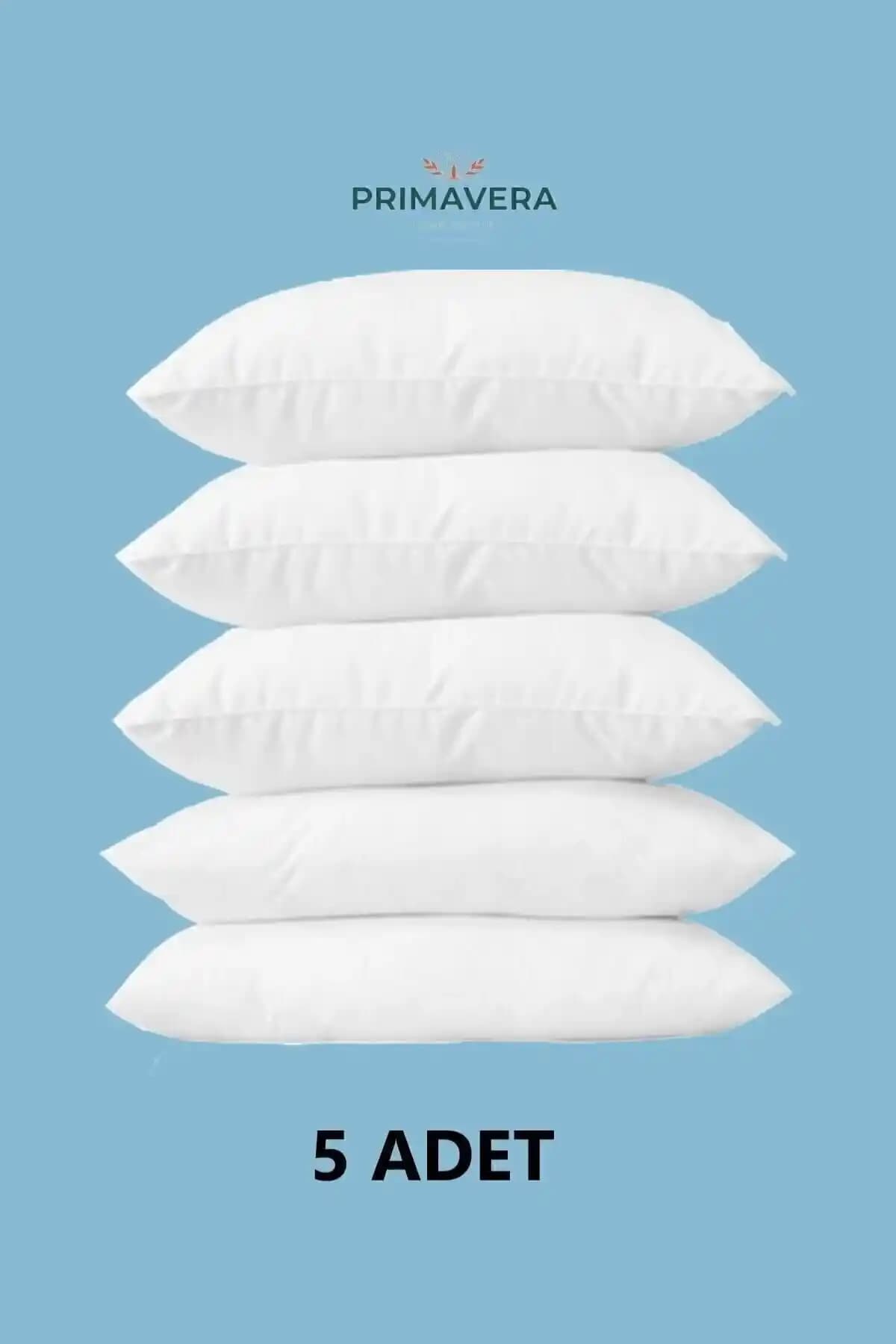 Primavera Home 5'li Yıkanabilir Antialerjik Mikrofiber Silikonize Yastık Seti