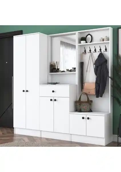 Rani P6 Modern Çekmeceli Aynalı Portmanto ve Vestiyer Modellerinin Karşılaştırması