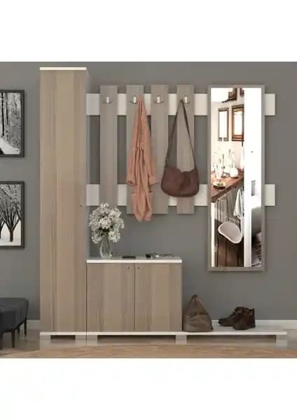 Remaks Akasya Vestiyer Portmanto Takımı: Modern ve Sağlıklı Giriş Mobilyası Çözümü