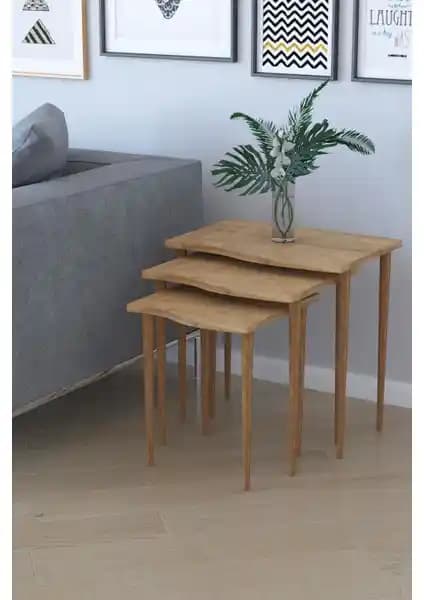 Remaks Bayrak 3'lü Zigon Sehpa Seti Modern ve Sağlıklı Tasarım Özellikleriyle