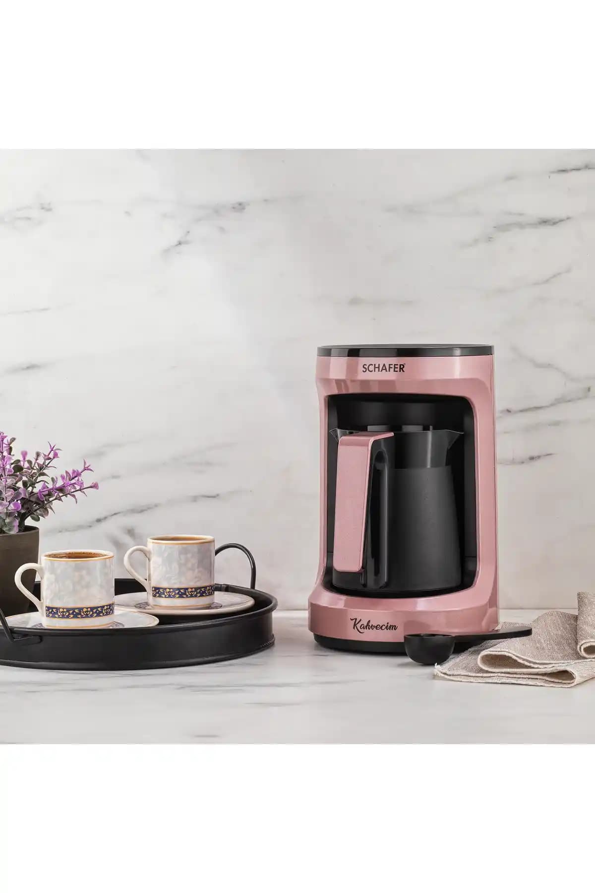 Schafer Kahvecim Otomatik Türk Kahve Makinesi Rosegold Modern Tasarım ve Güvenilir Performans