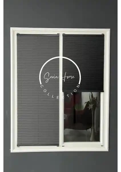 Serin Home Collection Antrasit Katlanabilir Plise Perde Modern ve Fonksiyonel Çözüm