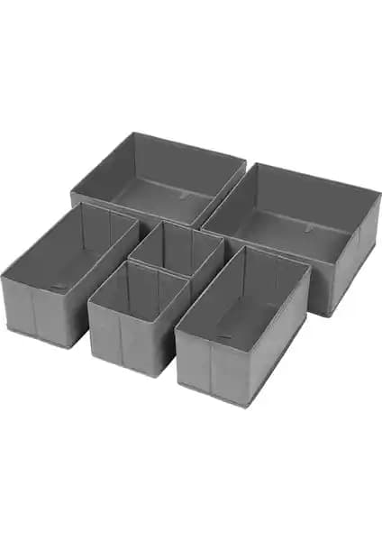 Serstil 6'lı Çekmece İçi Düzenleyici Kutu Seti Modern ve Fonksiyonel Tasarım