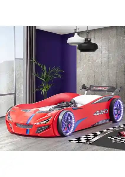 Setay Merso Rüzgarlıklı Ledli Arabalı Yatak: Modern ve Fonksiyonel Çocuk Yatakları