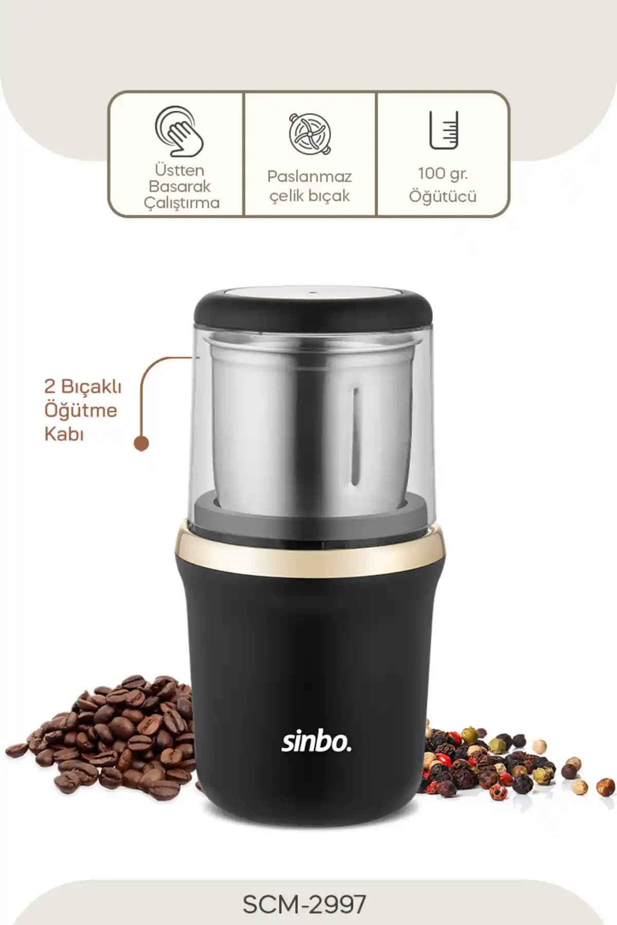 Sinbo SCM-2997 Kahve ve Baharat Öğütücü Gold Özellikleri ve Kullanım İpuçları