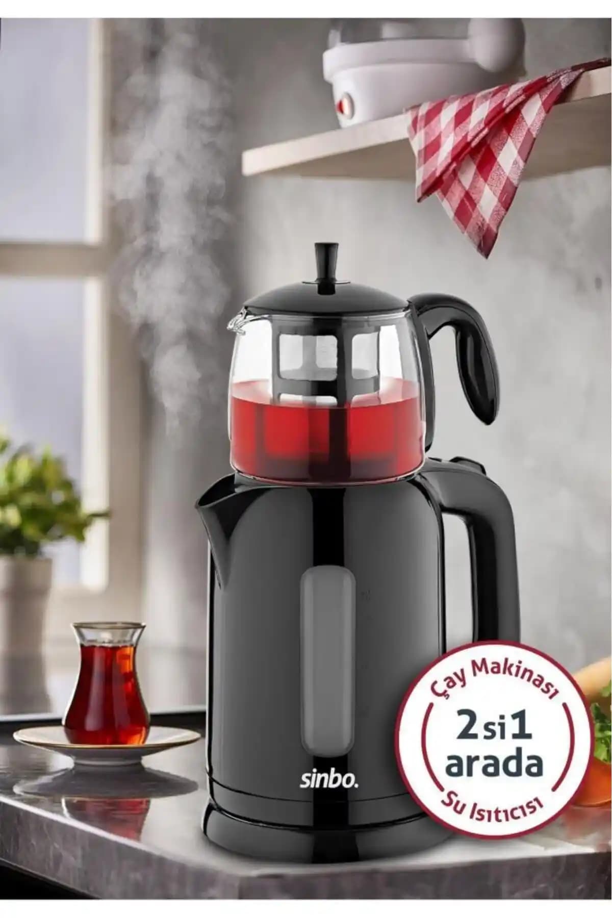 Sinbo STM-5830 Elektrikli Çay Seti: Şık Tasarımı ve Pratik Kullanımıyla Günlük Çay Keyfi