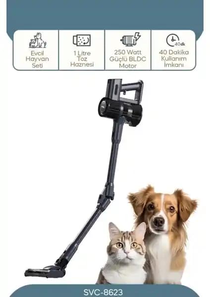 Sinbo SVC-8623 Evcil Hayvanlar İçin Güçlü Kablosuz Dikey Süpürge Özellikleri ve Kullanım Rehberi