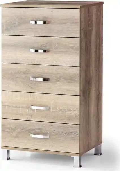 Sivas Gözde Ekonomik Dar ve Geniş 5 Çekmeceli Şifonyer Karşılaştırması ve Özellikleri