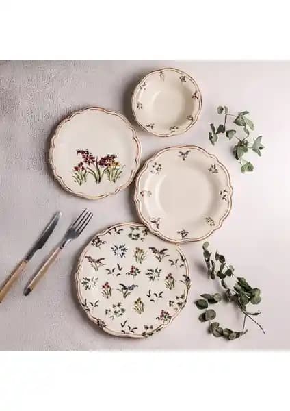 Snippy Wild 24 Parça 6 Kişilik Porselen Yemek Takımı Şık ve Dayanıklı Tasarım