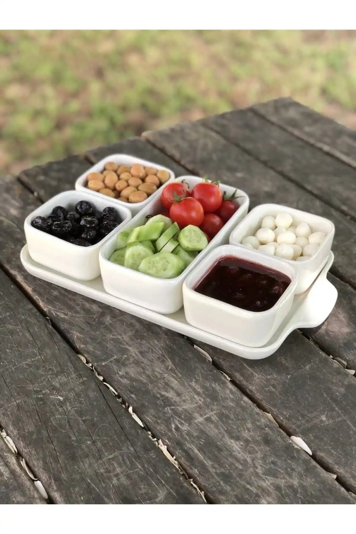 TarzzHome Kahvaltılık Seti Kapaklı 5'li: Şık ve Pratik Mutfak Düzeni Çözümü