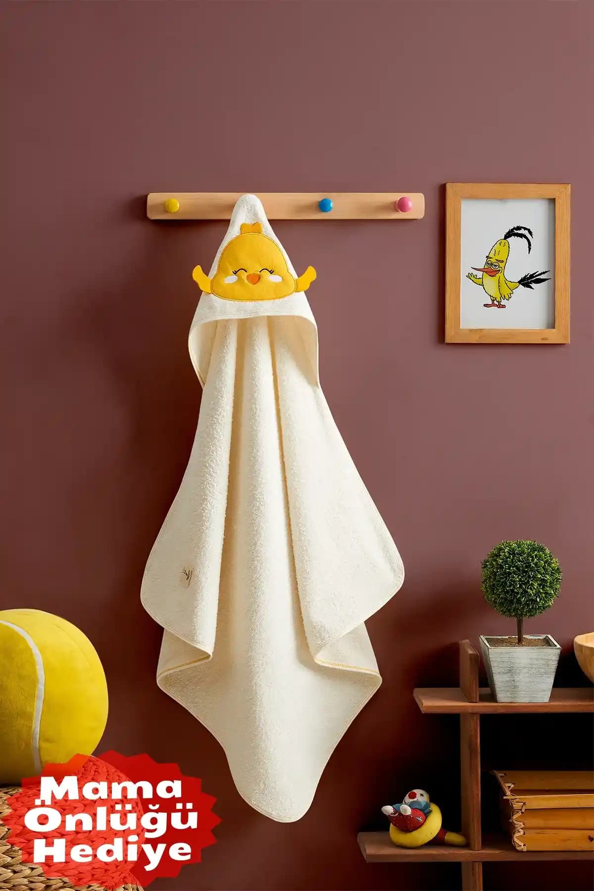 TEKSMODA HER MODA ONDA %100 Pamuk Bebek Havlusu 75x75 cm Renkli ve Şık Tasarım