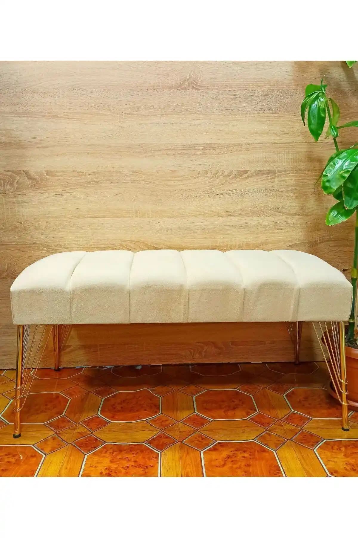 TEYİM 90x40 cm Yeni Nesil Metal Ayaklı Yarmalı Puf Koltuk Özellikleri ve Kullanım Alanları