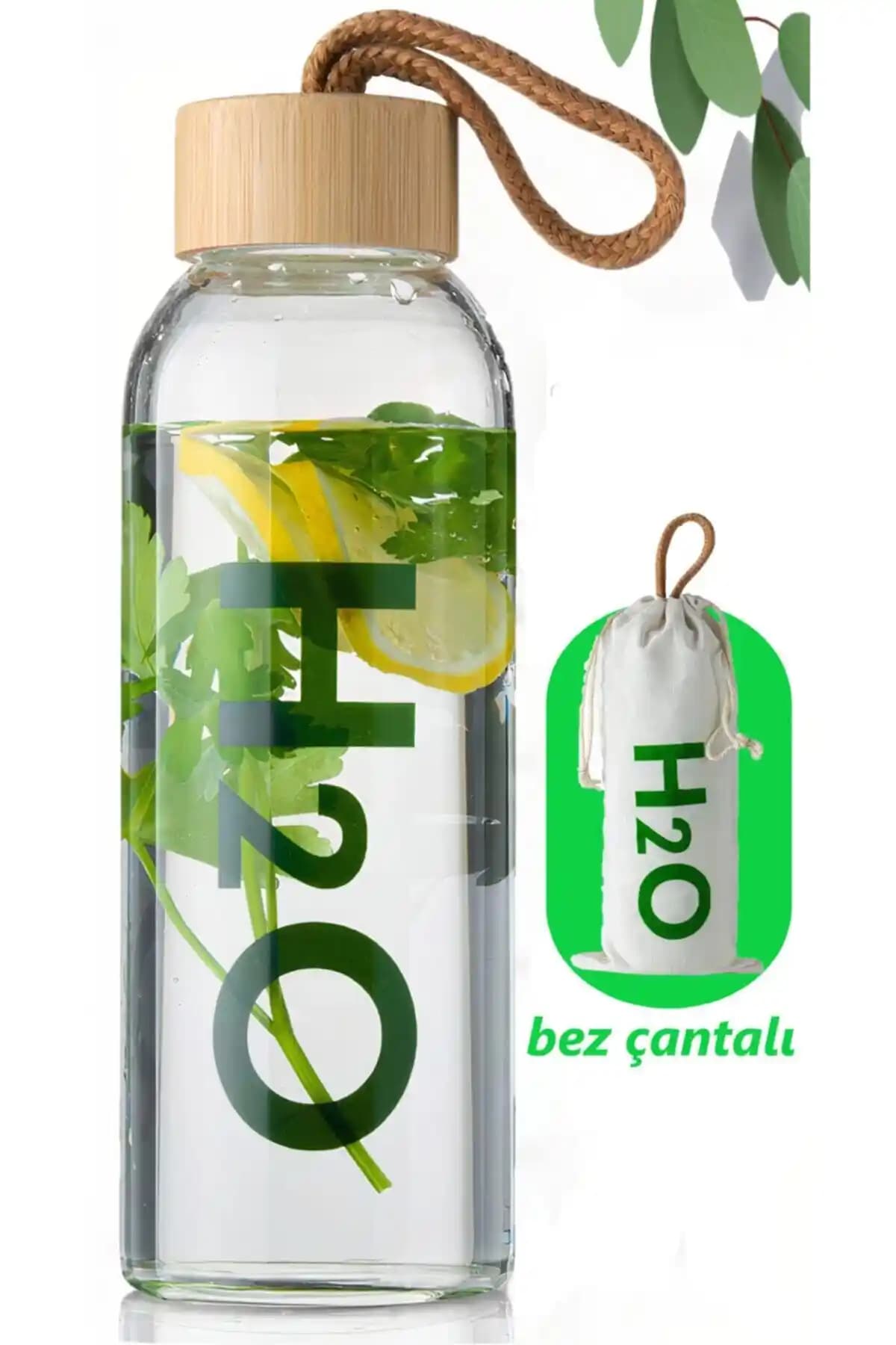 Tohana Art Bee H2o Borosilikat Cam Matara Sağlıklı ve Estetik Tasarımıyla Günlük Kullanım İçin Uygun