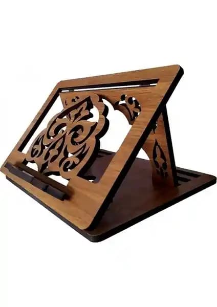 Toptan Hediyeci Masa Üstü Lüks Ahşap Rahle Kahverengi - Estetik ve Pratik Kullanım İçin