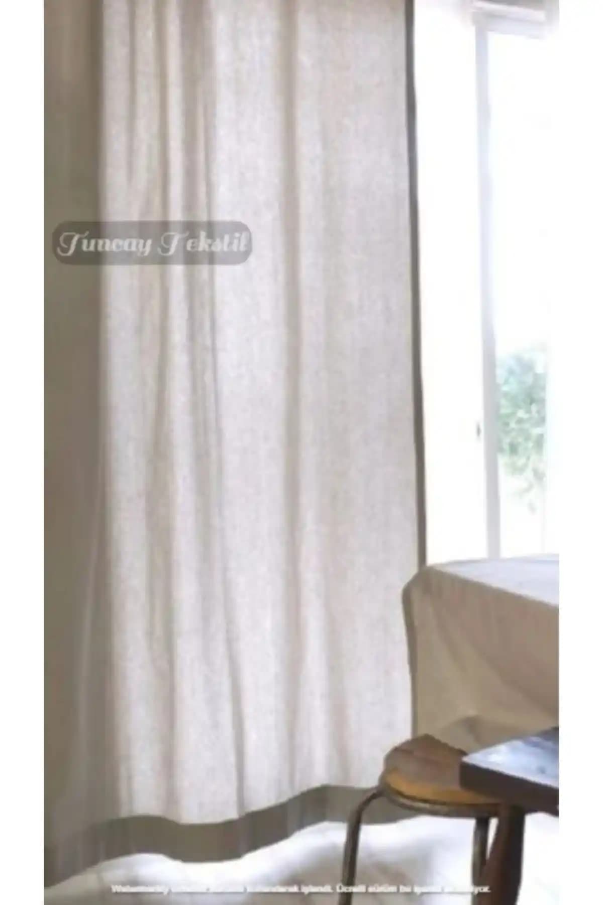 Tuncay Tekstil %100 Pamuklu Vintage Keten Perde Doğal Şıklık ve Fonksiyonellik