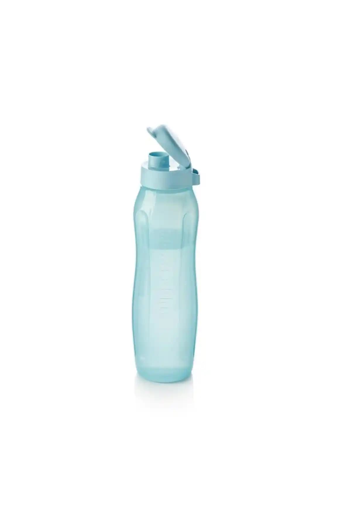 Tupperware Eco Şişe Slim Suluk ve Matara Mavi Böğürtlen 1 Litre Sağlıklı ve Şık Tasarım