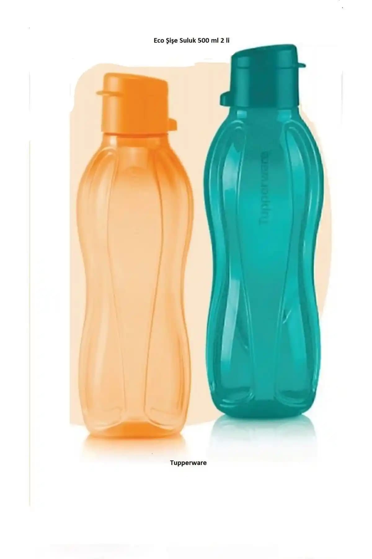 Tupperware Eco Şişe Suluk 500 ml 2'li Set Sağlıklı ve Pratik Kullanım İçin Uygun