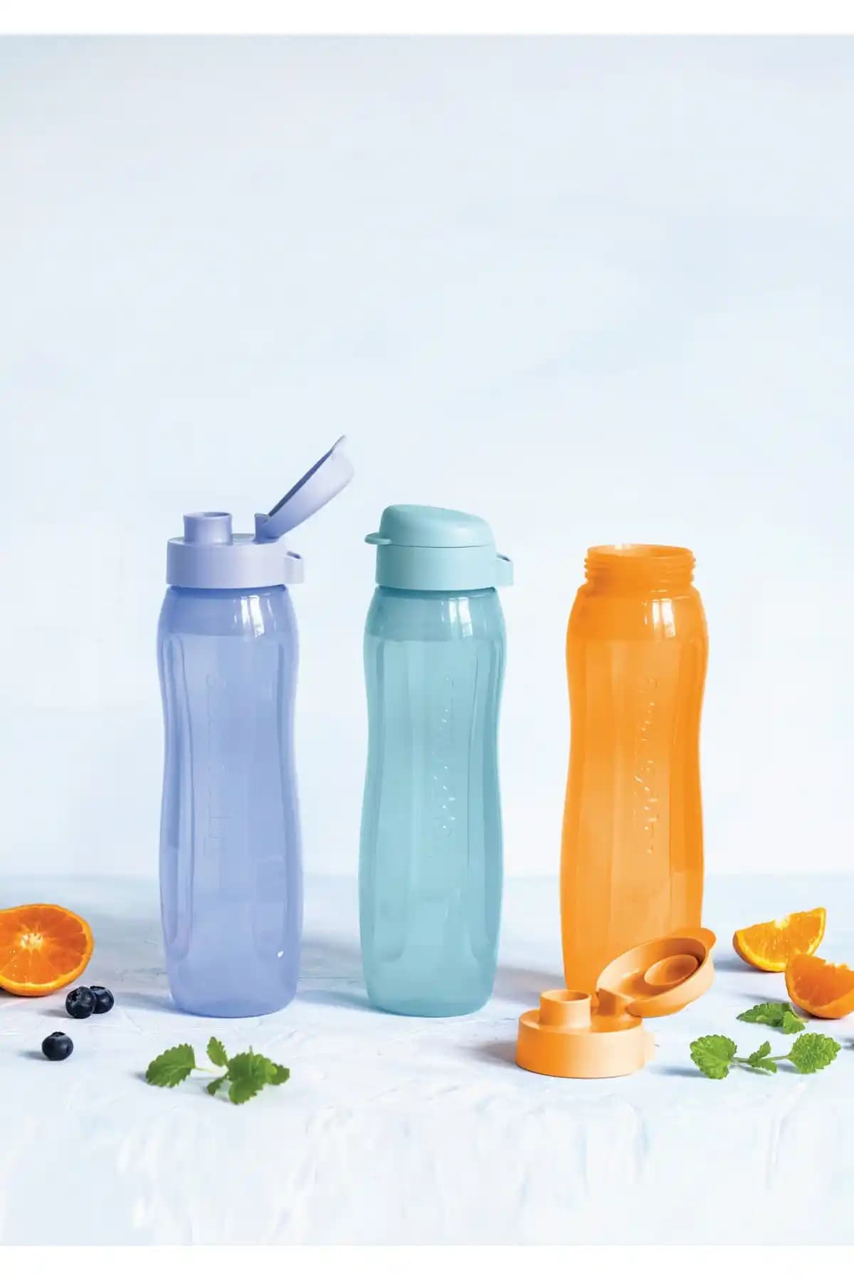 Tupperware Eco Slim Şişe 750 ml 3'lü Set Çevre Dostu ve Pratik Kullanım İçin Ideal