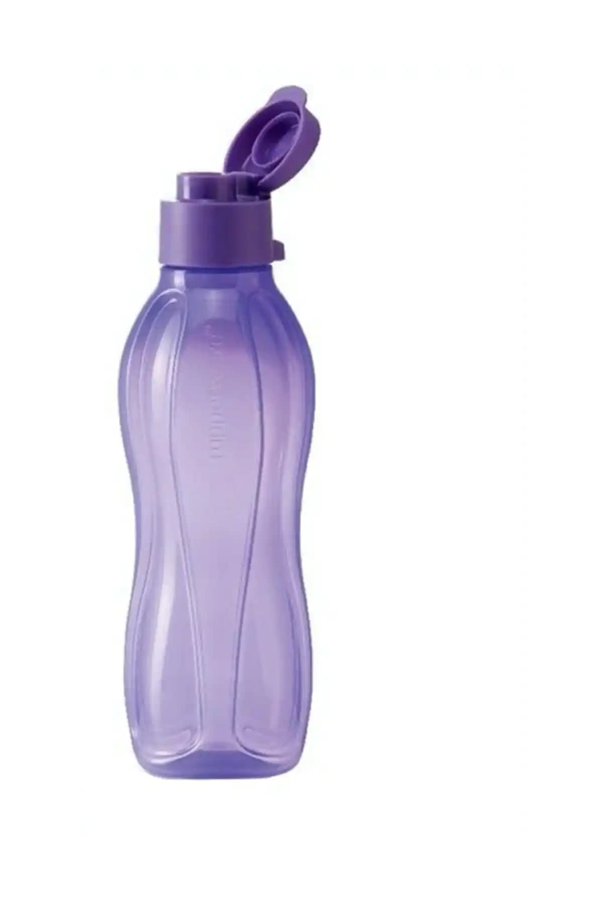 Tupperware Eko Şişe Mor Pratik Kapak 500 ml Sağlıklı ve Şık İçme Kabı